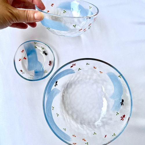 金魚 ガラス鉢 大サイズ お椀・ボウル・鉢 見谷若葉 通販 16216044