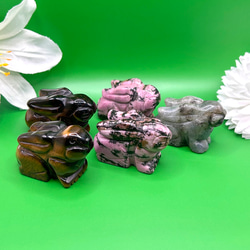 タイガーアイ・ロードナイト選択】50mm 1個 うさぎ（ウサギ）手彫り