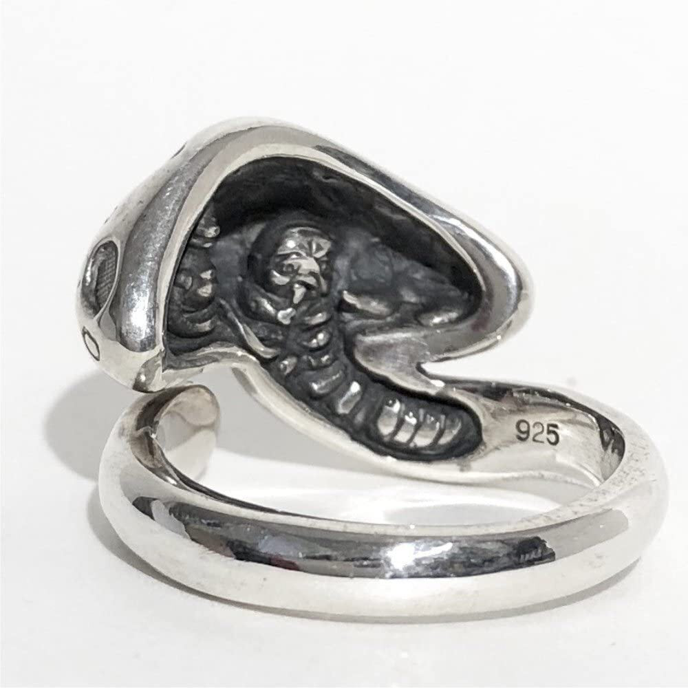 Alice-Labo 謹製　【不思議の国のアリス】　Silver 925　フリーサイズリング　きのこといもむし