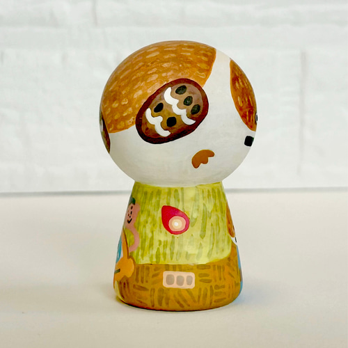 昔話 舌切り雀【木箱付】小こけし。かわいい木製の動物人形。出産祝い