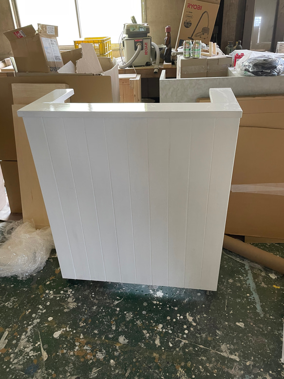 キャスター付き　レジカウンター　受付カウンター 机・デスク T2468903816(19000円)