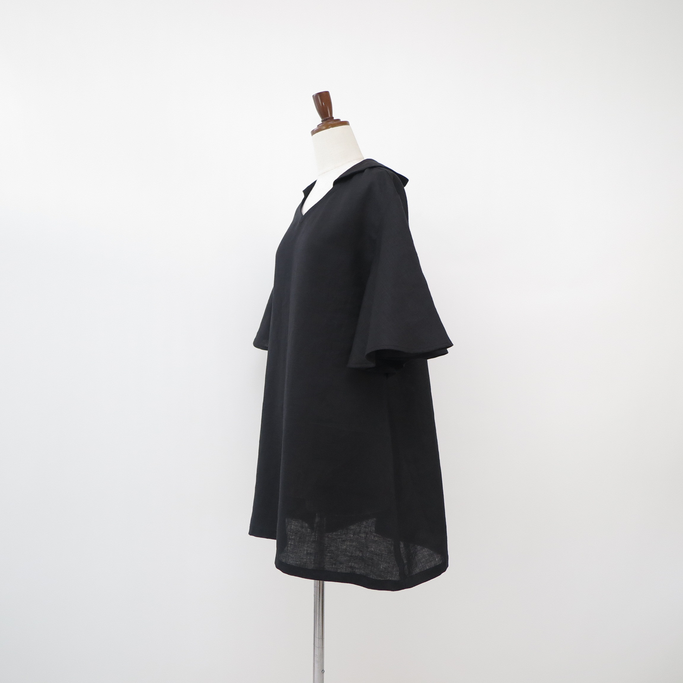 リネン / 選べる16色 / SS~10L バタフライスリーブのワンピース オーダー制作