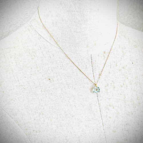 k18 ハートシェイプ グリーンアメジスト ペンダントトップ