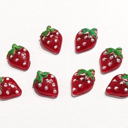送料84円～＊ いちごパーツ ストロベリー ぷっくり プルプル つやつや