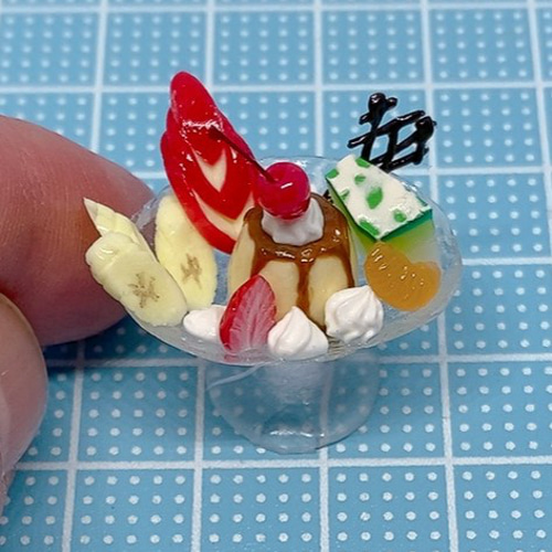 レトロなプリンアラモード ミニチュア ミニチュアスイーツ その他置物 haru-2gatu 通販|Creema(クリーマ) 16216710 レトロなプリンアラモード ミニチュア ミニチュアスイーツ その他置物 haru-2gatu 通販|Creema(クリーマ) 16216710