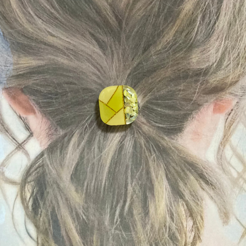 くすみカラー ハンドメイド レジン パステルカラー ヘアアクセサリー