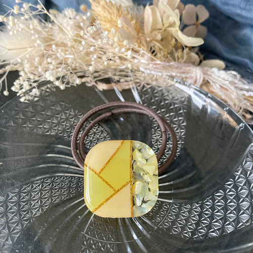 くすみカラー ハンドメイド レジン パステルカラー ヘアアクセサリー