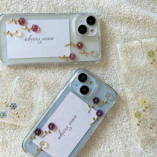 iPhone 11 Pro Max 用ケース フラワー クリア 花柄 花柄 iPhone 17 ケース クリア フラワー スマホショルダー 花