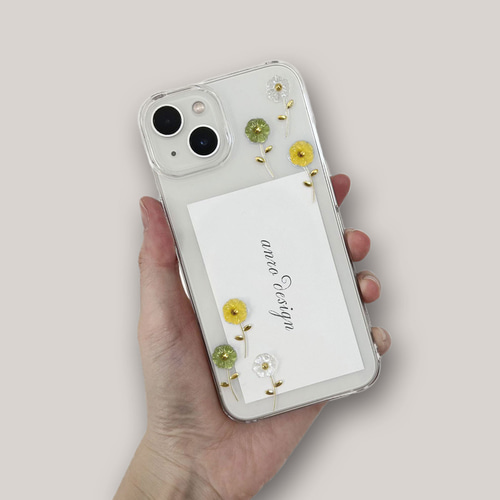 フラワー iPhone 17 ケース クリア 花柄 スマホショルダー 花 17Pro