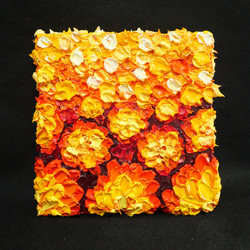 油絵 絵画 アートパネル【マリーゴールド】 絵画 HR 通販