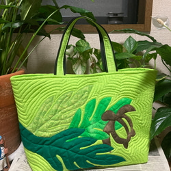 とこ　ハワイアンキルトバッグ　ホヌ ハワイアンキルトバッグ トートバッグ ホヌ パッチワーク トートバッグ