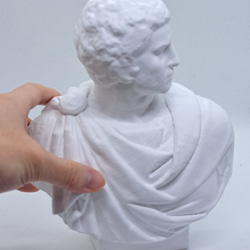 石膏像　デッサン　ブルータス　ホワイト　インテリア　彫刻　置物　レジン 5枚目の画像