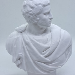 石膏像　デッサン　ブルータス　ホワイト　インテリア　彫刻　置物　レジン 1枚目の画像