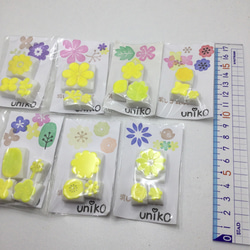 【完成品】消しゴムはんこ　お花モチーフはんこ 6枚目の画像