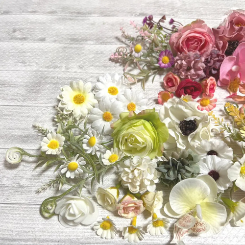 ☆NO 0703-02 ④造花 花材 まとめ売り ハンドメイド 素材 セット 花 