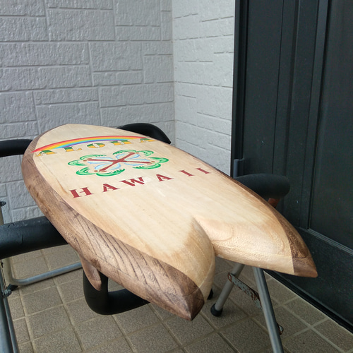 木製サーフボードオブジェ Hide様セミオーダー品 表札・ネームプレート