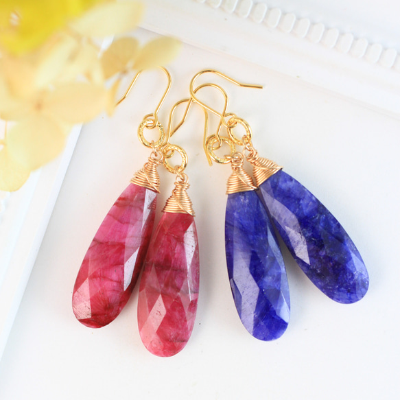 14kgf非加熱パープルサファイアピアス/イヤリング 【公式通販】