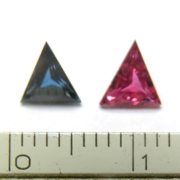 サファイア ルビー ルース トリリアントカット 天然石 9月 7月 誕生石 0.82ct trr153 ルビー 6mm