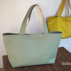 【nuno+】新色　帆布11号・ワンマイル ショルダーバッグ　セージグリーン 8枚目の画像