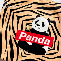 Panda 成實 パンダ 虎 トートバッグ ハンドバッグ ショルダー キャンバス カジュアル パンダ柄 学生肩掛け布袋 6枚目の画像