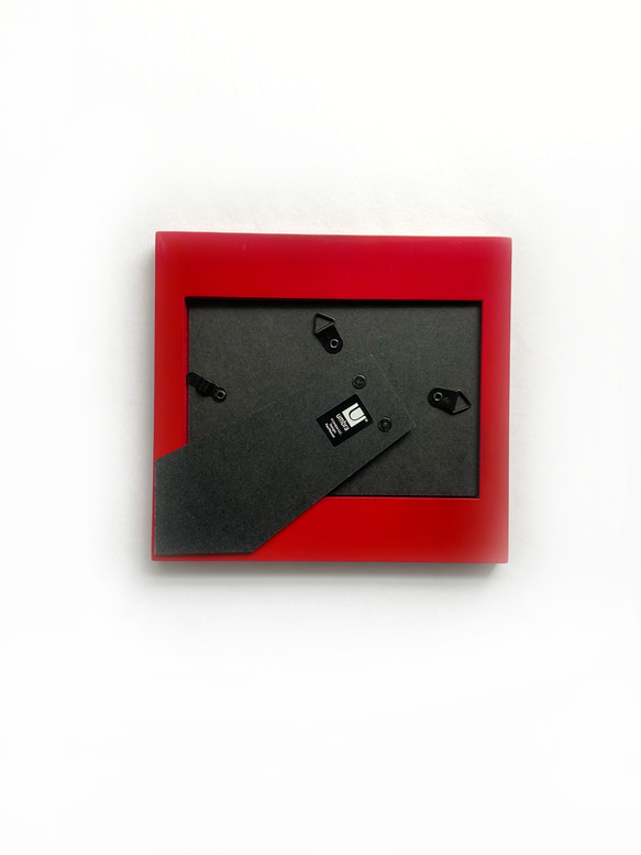 コラージュアートフォト（戯れ RED）フレーム付き 5枚目の画像