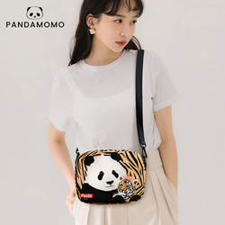 Panda 奇一 パンダ 虎柄 ショルダーバッグ カメラバッグ カジュアル パンダ柄 学生肩掛け布袋 エコバッグ 2枚目の画像