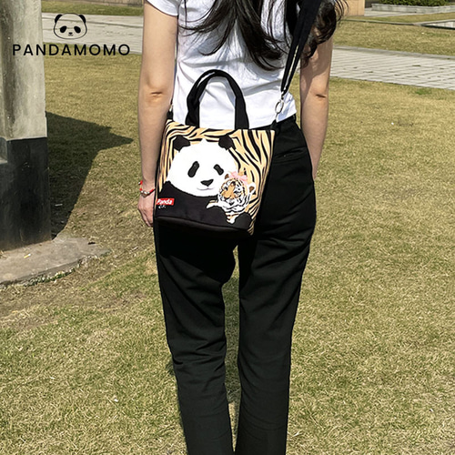 Panda パンダ 虎柄 トートバッグ ハンドバッグ ショルダー