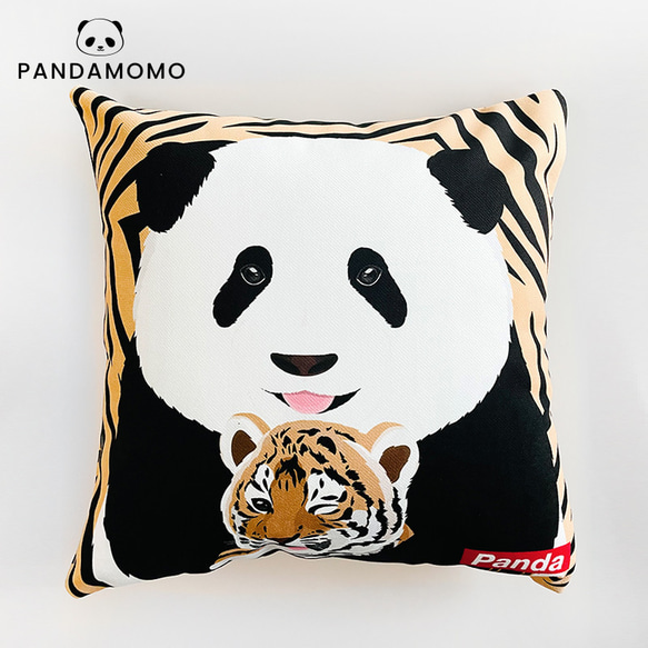 Panda 和花 パンダ タイガー 抱き枕 まくら 枕 かわいい中国のパンダ パンダ柄 2枚目の画像