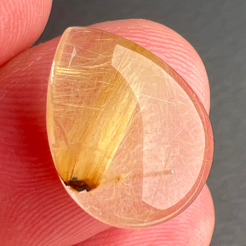 ルチルクォーツ ルース D ルチルクォーツ 16ミリ ティアドロップ型ルース nl6848 天然石