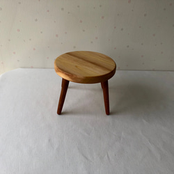ミニテーブル☆丸形☆１6ｃｍ☆CR120☆木工雑貨 4枚目の画像