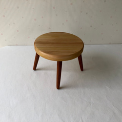 ミニテーブル☆丸形☆１6ｃｍ☆CR120☆木工雑貨 3枚目の画像