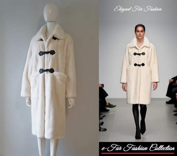 ずっと欲しかったホワイトミンクを今年こそ！程よく肩落ちしたデザイン
