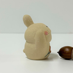 ぴょん招きうさぎ　Ｏ-302-1　陶製　/Rabbit/兔子 4枚目の画像