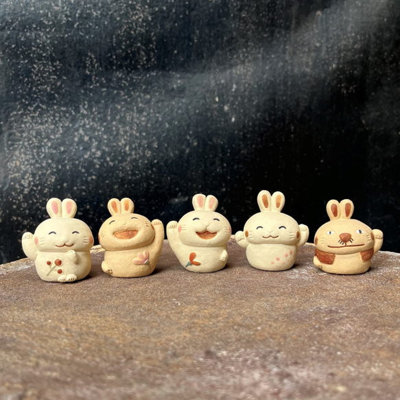 Pyon 招兔 O-302-1 陶瓷/兔/兔 第9張的照片