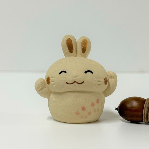 巴布巴布邀請兔 O-306-1 陶瓷/兔子/印科 第2張的照片