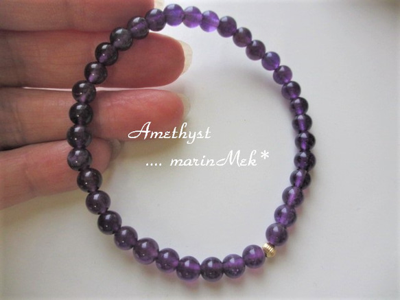[marinMek*] 紫水晶細手鍊 第4張的照片