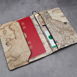 本革パスポートケース　〜アンティーク風地図〜 10枚目の画像