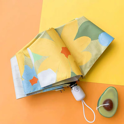 自動開閉傘 晴雨兼用傘  日差し対策 日傘 雨傘  紫外線対策 花柄 カラー 傘袋付き 2枚目の画像