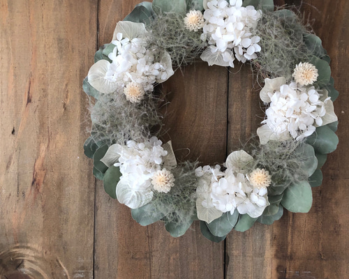 本日(5/27)だけ/2400→/2200＊スモークツリー&アジサイのリース