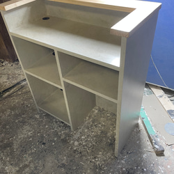 設置配送　石っぽいカウンター　受付カウンター　レジカウンター 2枚目の画像