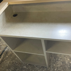 設置配送　石っぽいカウンター　受付カウンター　レジカウンター 3枚目の画像