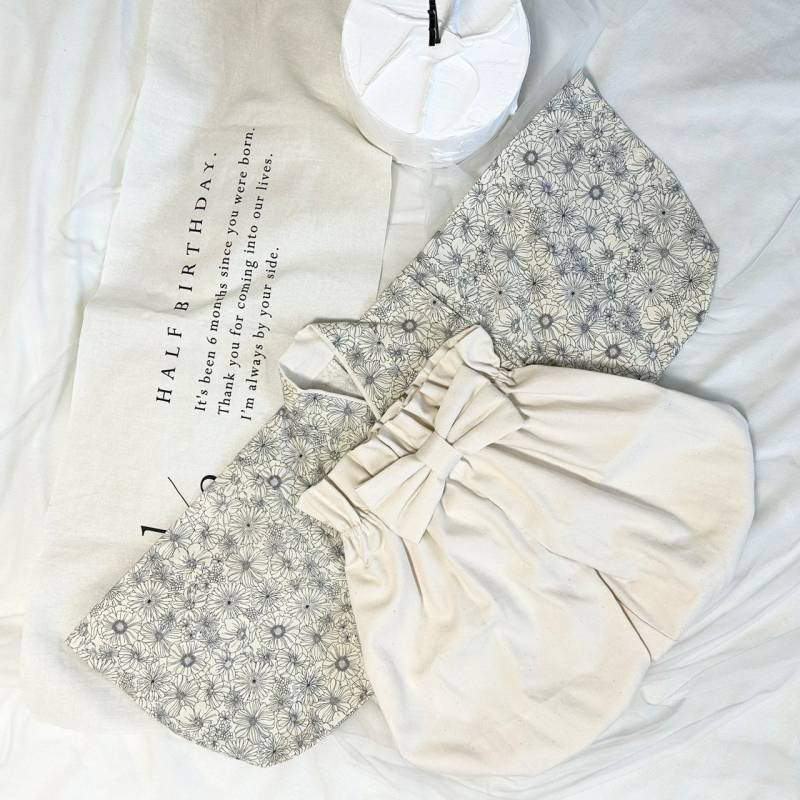 ベビー袴　初節句　端午の節句　ひな祭り　100日祝い セレモニー お食初　ハーフバースデー アイボリー生成