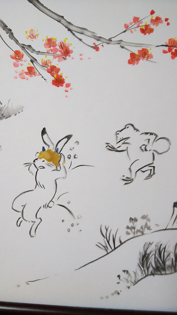 オーダーメイド絵画。色紙サイズ 