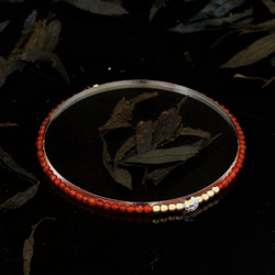 輕奢風紅瑪瑙14K包金 GF Swarovski 配珠水晶手鍊 ( Red Agate Bracelet ) 第6張的照片