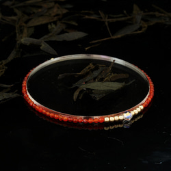 輕奢風紅瑪瑙14K包金 GF Swarovski 配珠水晶手鍊 ( Red Agate Bracelet ) 第3張的照片