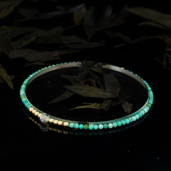 輕奢風綠松石14K包金 GF Swarovski 配珠水晶手鍊 ( Turquoise Bracelet ) 第7張的照片