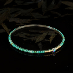 輕奢風綠松石14K包金 GF Swarovski 配珠水晶手鍊 ( Turquoise Bracelet ) 第5張的照片