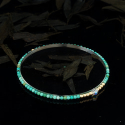 輕奢風綠松石14K包金 GF Swarovski 配珠水晶手鍊 ( Turquoise Bracelet ) 第6張的照片