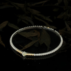 輕奢風閃白鋯石14K包金 GF Swarovski 配珠水晶手鍊 ( Zircon Bracelet ) 第6張的照片
