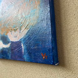 【月ふうせん】＃原画＃イラスト＃ヒーリングアート＃キャンバス＃癒し＃絵画＃子供＃月＃幸せ＃あたたかい 4枚目の画像